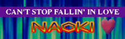 CAN'T STOP FALLIN' IN LOVE banner